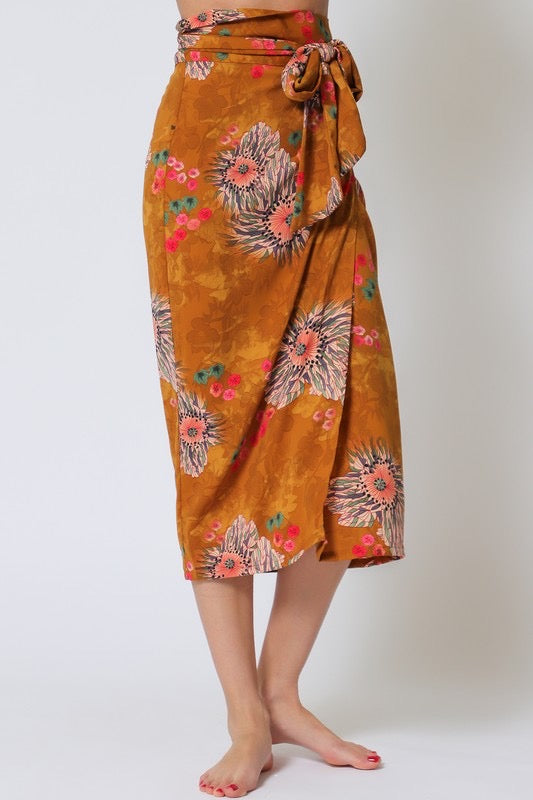 Savannah Bloom Wrap Skirt