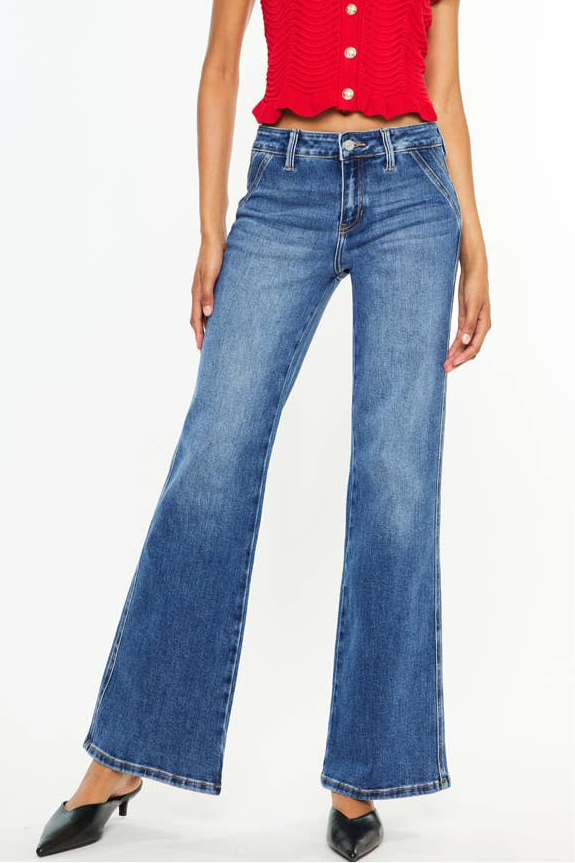 Indigo Ease Flare Jeans
