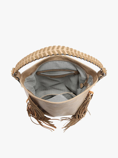 Savi Distressed Hobo w/ Fringe Detail