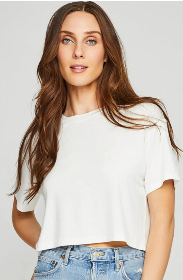 Crew Boxy White Tee