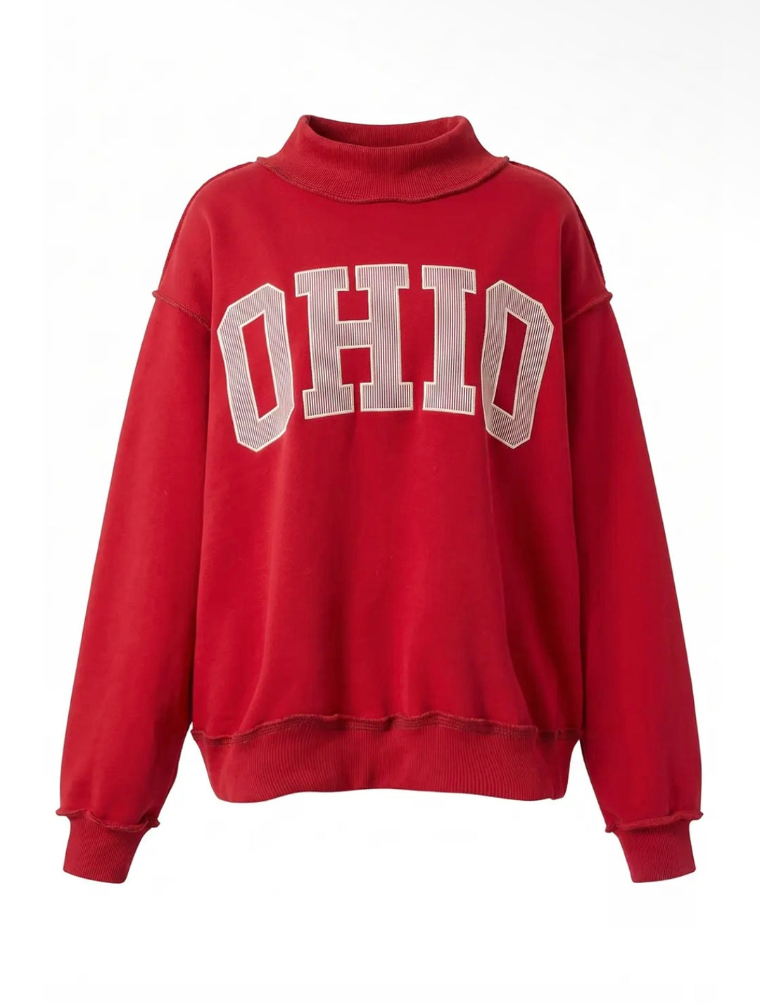 OHIO Stripe Mock Neck Pullover {Preorder}