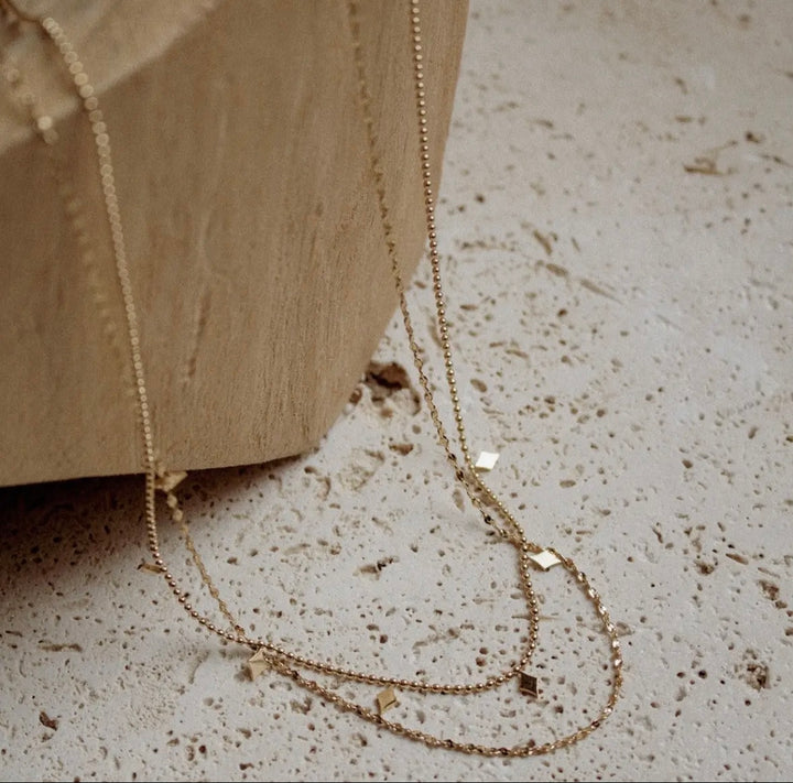 Arômes 18K Gold Non-Tarnish Layered Tassel Necklace