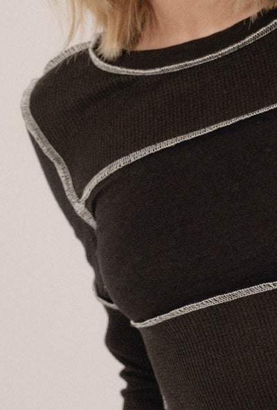 Seams Right Mixed Media Top