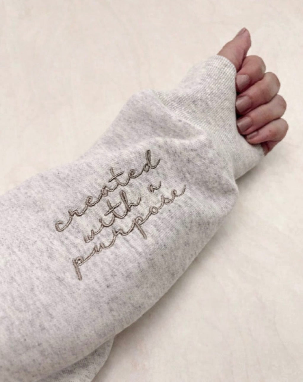 Created With A Purpose Embroidered Sweatshirt {Preorder}