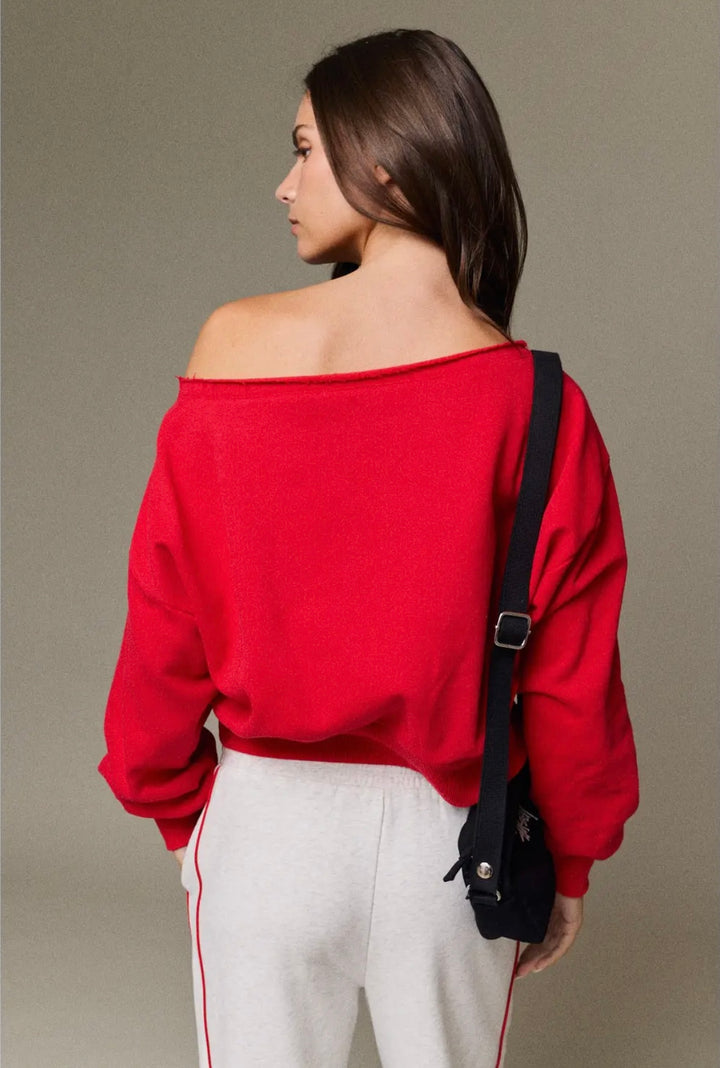 Game Day Off The Shoulder Sweatshirt