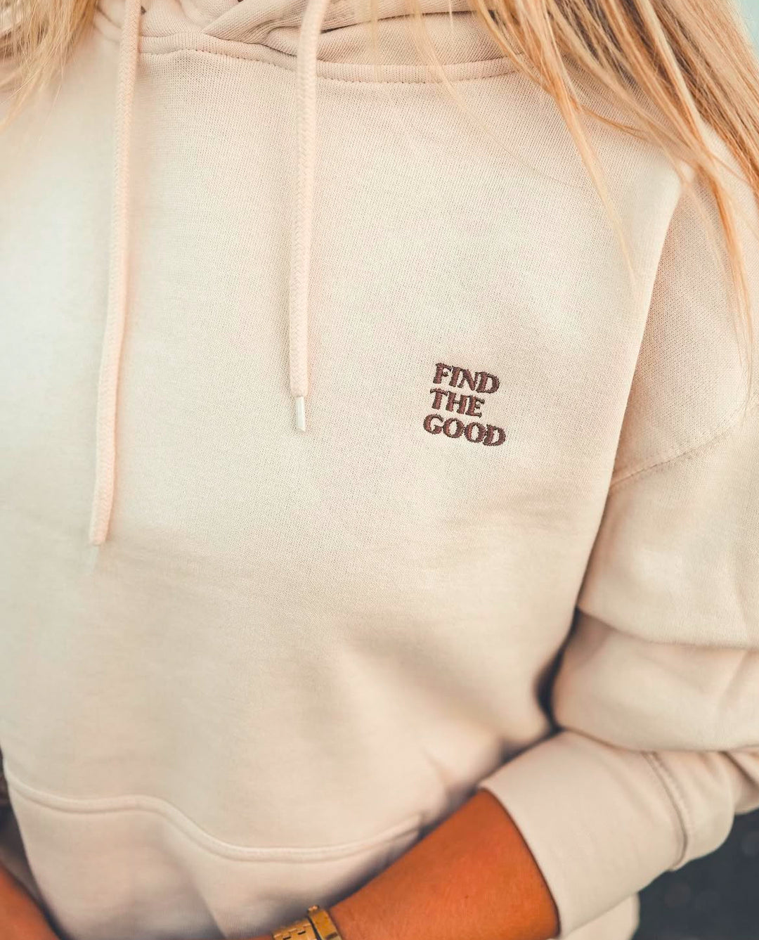 Find The Good Embroidered Hoodie