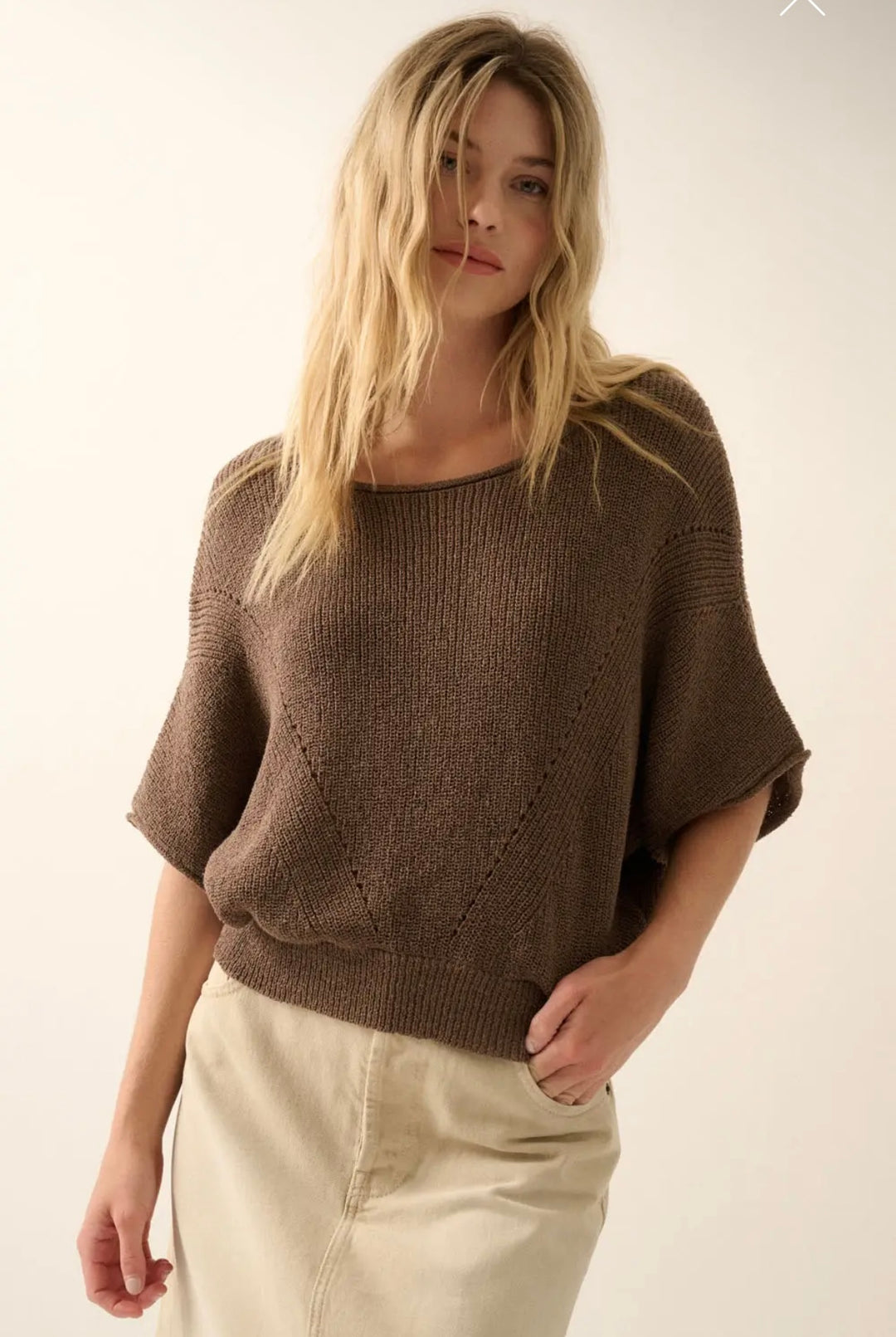 Espresso Hour Knit Top