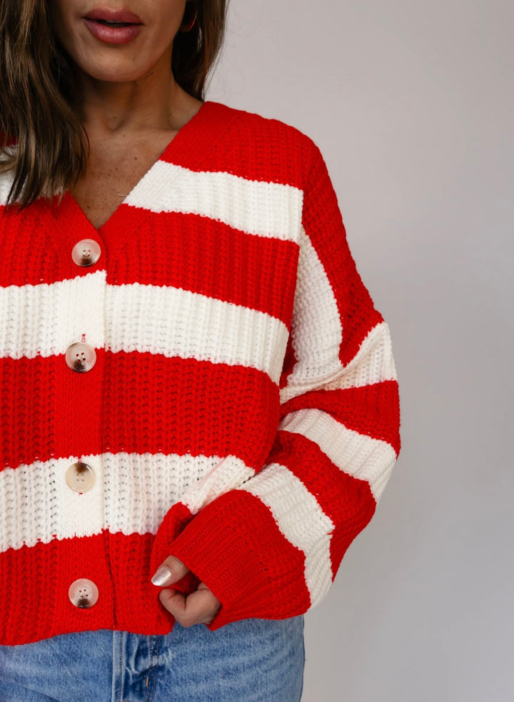 Mel Striped Cardigan