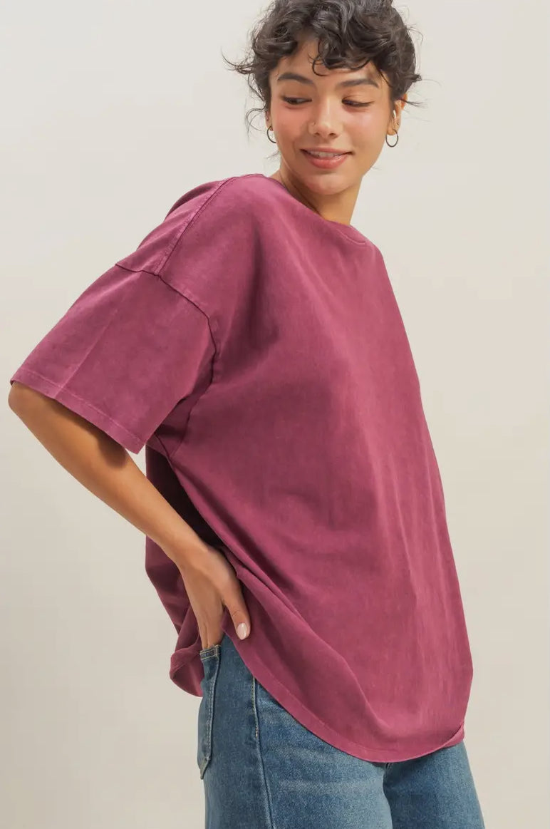 Mineral Wash Oversized Tee