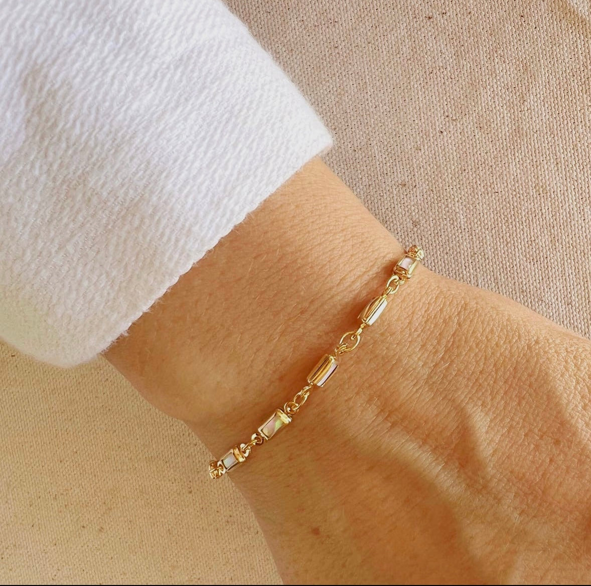 GoldFi Gold Filled Opal Bracelet