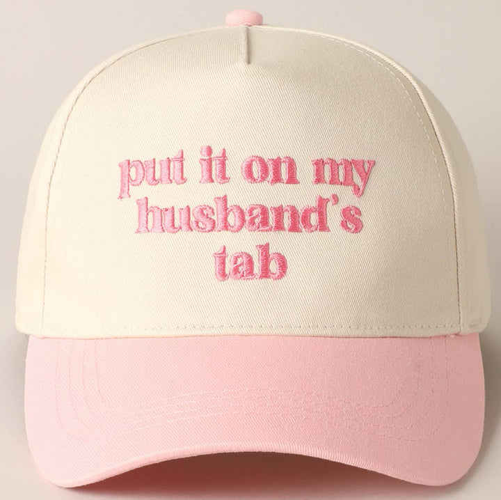 put it on my husband’s tab embroidered canvas hat restock