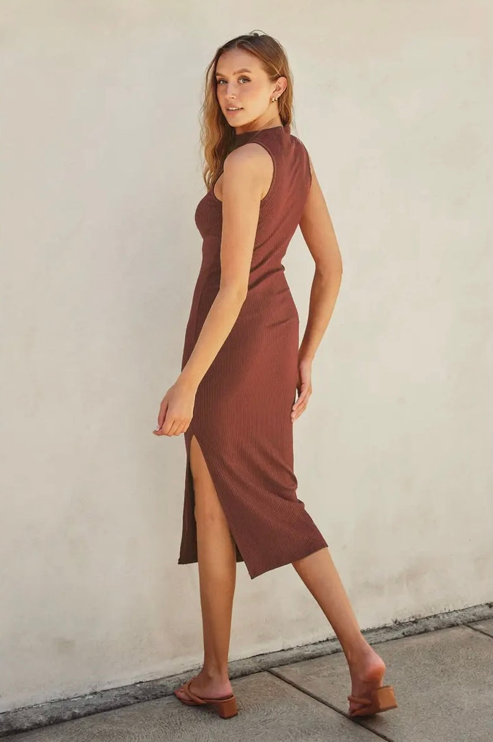 Keep It Simple Knit Midi Dress