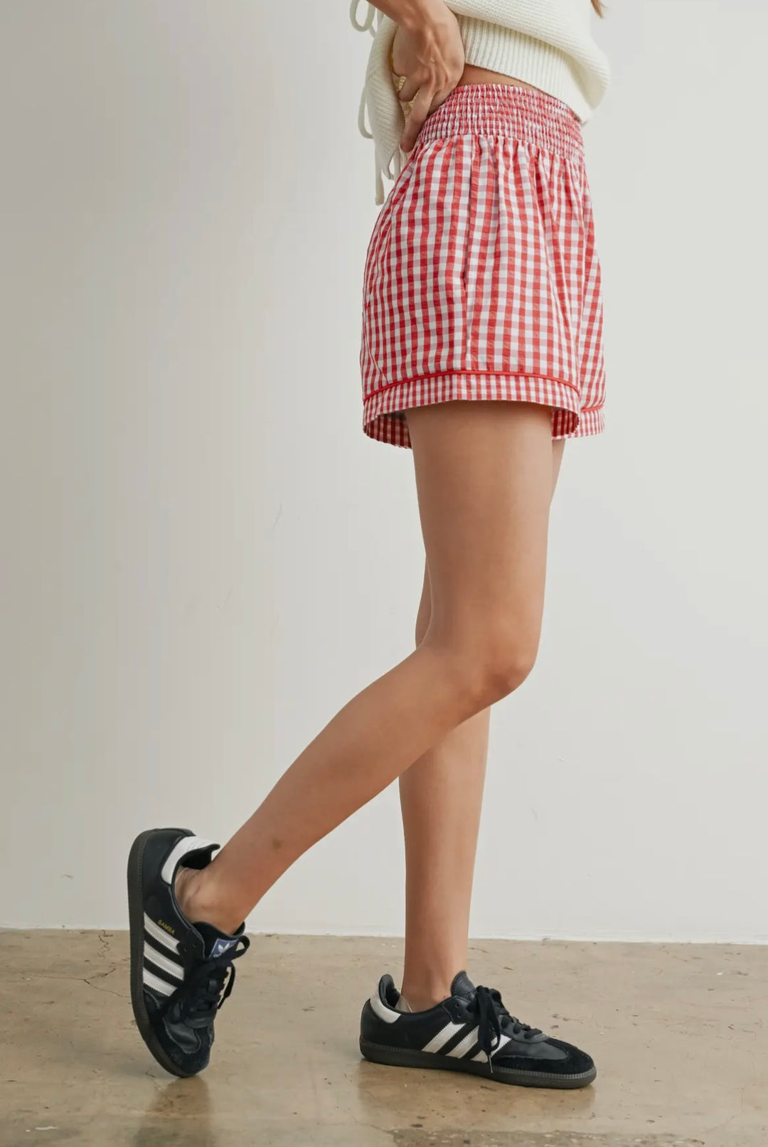 Cherry Gingham Shorts