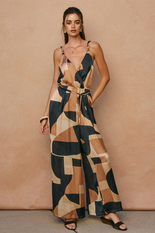 First Class Surplice Jumpsuit