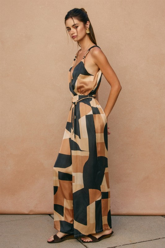 First Class Surplice Jumpsuit