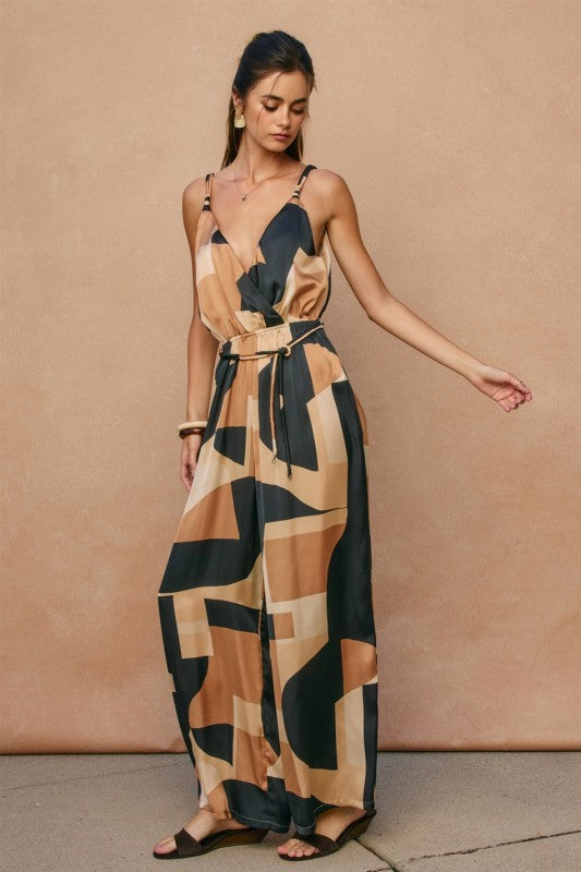 First Class Surplice Jumpsuit