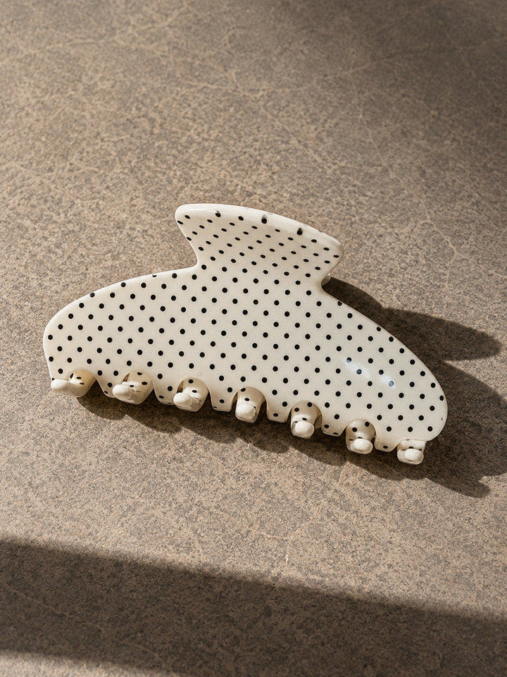 Polka Dot Hair Claw Clip