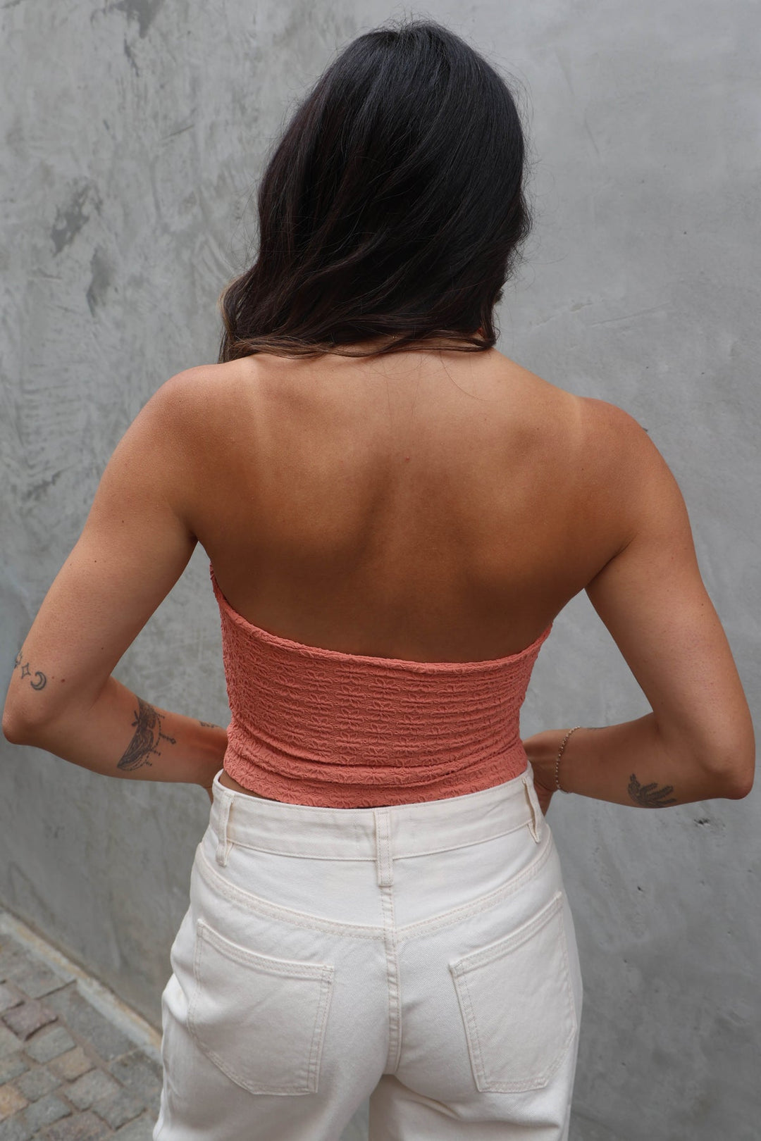 Floral Lace Halter Crop Top (3 colors)