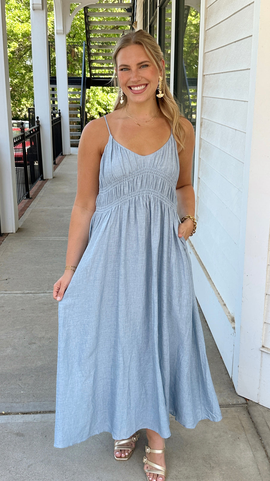 Ocean Side Linen Dress