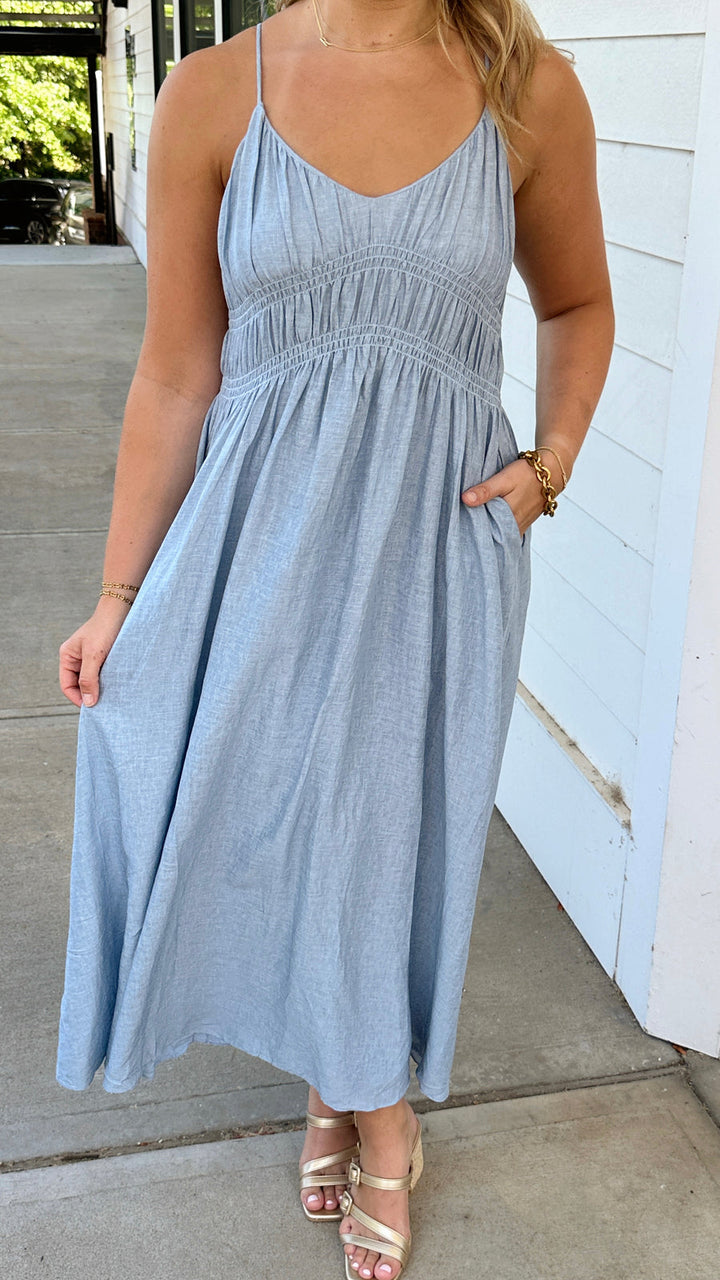 Ocean Side Linen Dress