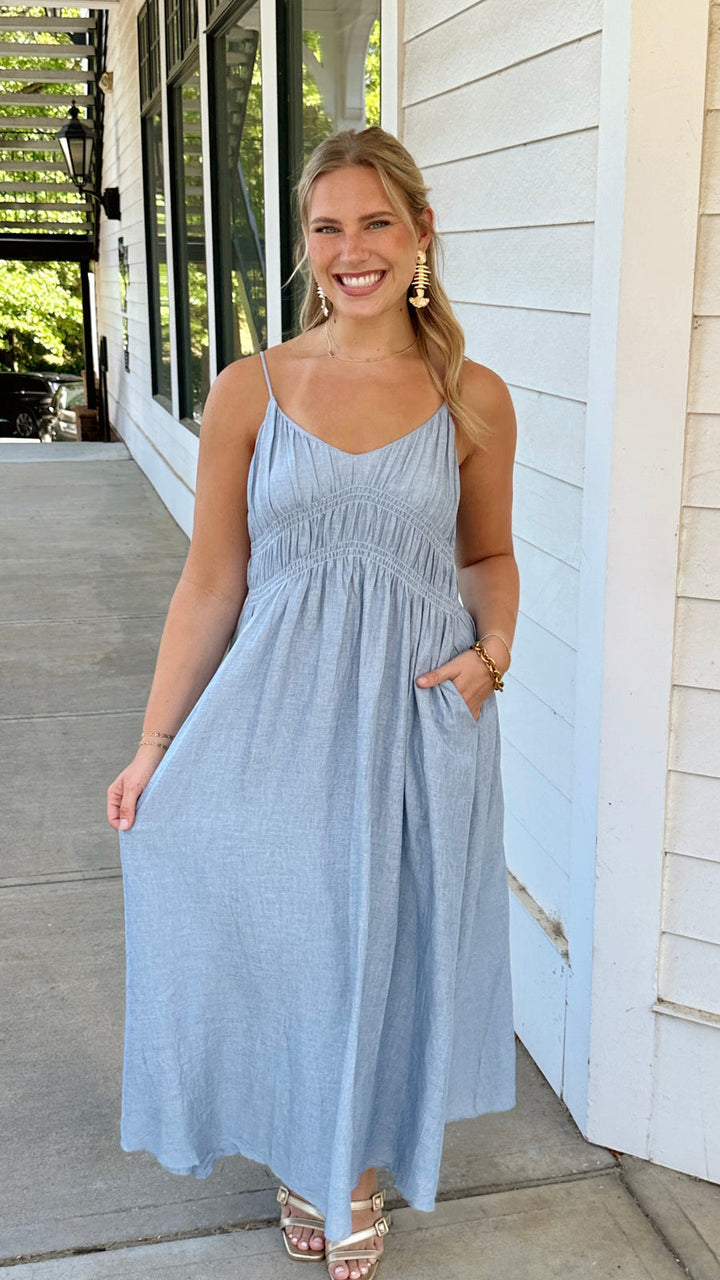 Ocean Side Linen Dress