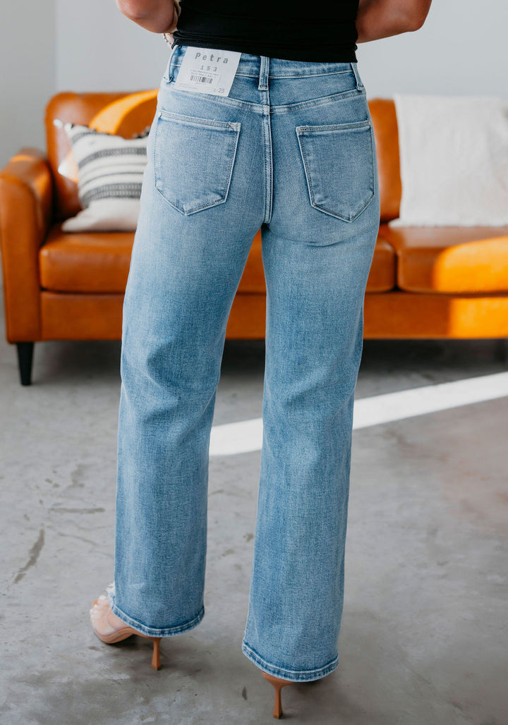 Petra Wide Leg Destroyed Jeans