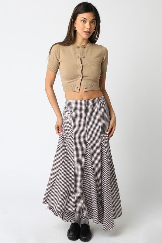 Alex Gingham Skirt