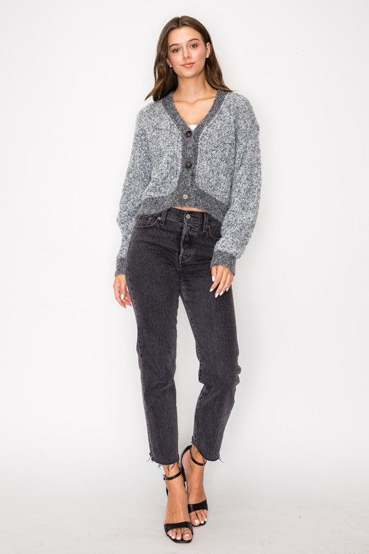 Alyssa Two Tone Sweater Cardigan