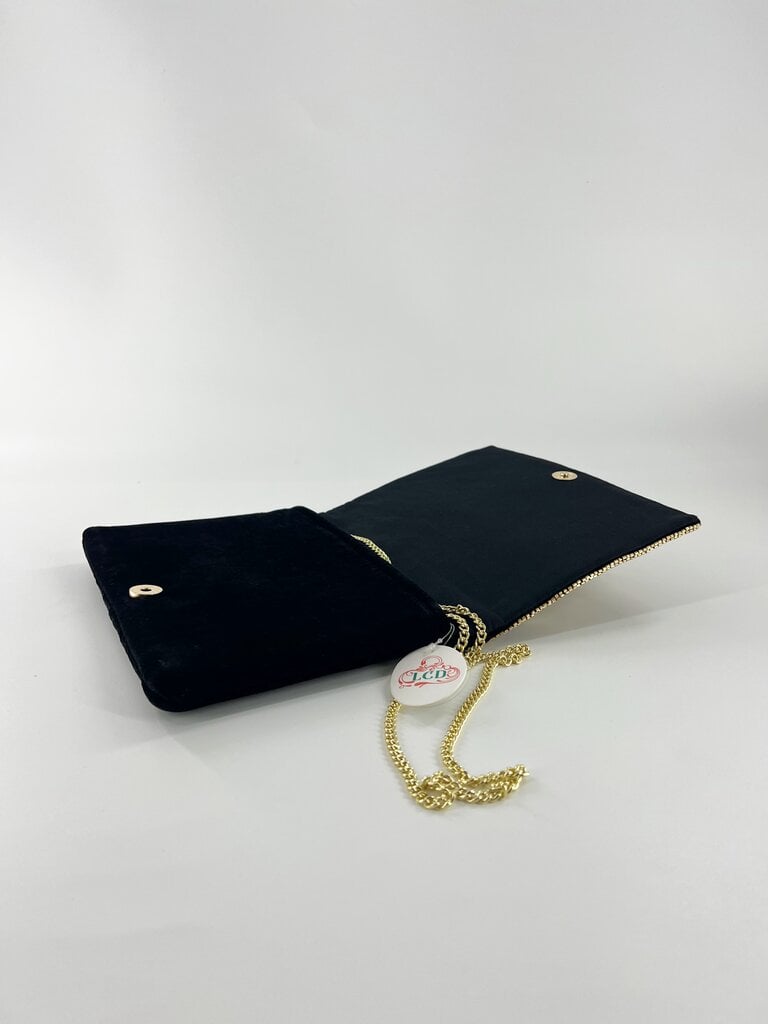 Midnight Luxe Beaded Velvet Clutch