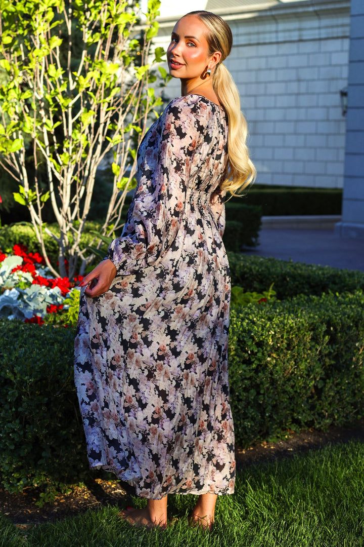 Midnight Bloom Maxi Dress