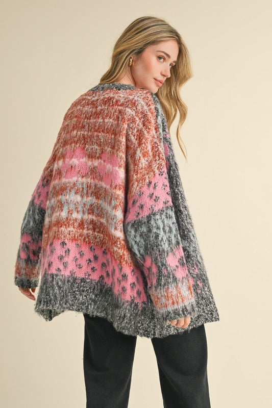 Whimsy Oversized Floral Cardigan