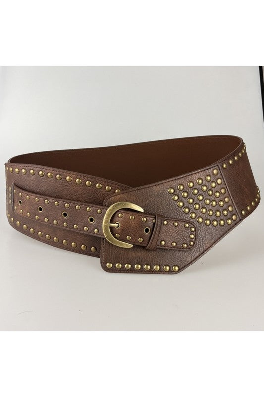 Studded Western Belt