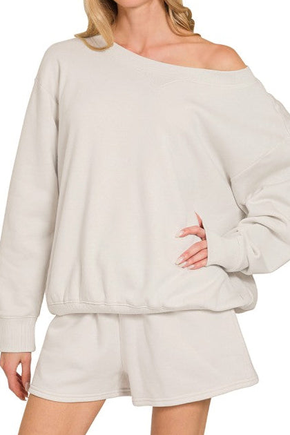 Off Duty Fleece Boatneck SET