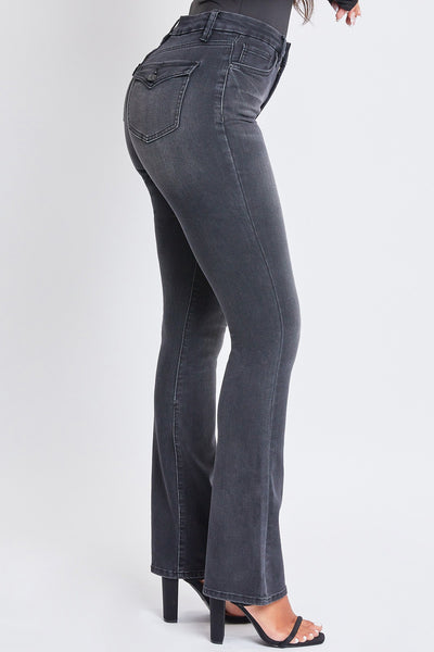 Faded Black Bootcut Curvy Denim