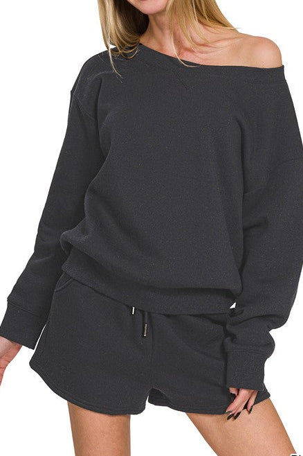 Off Duty Fleece Boatneck SET