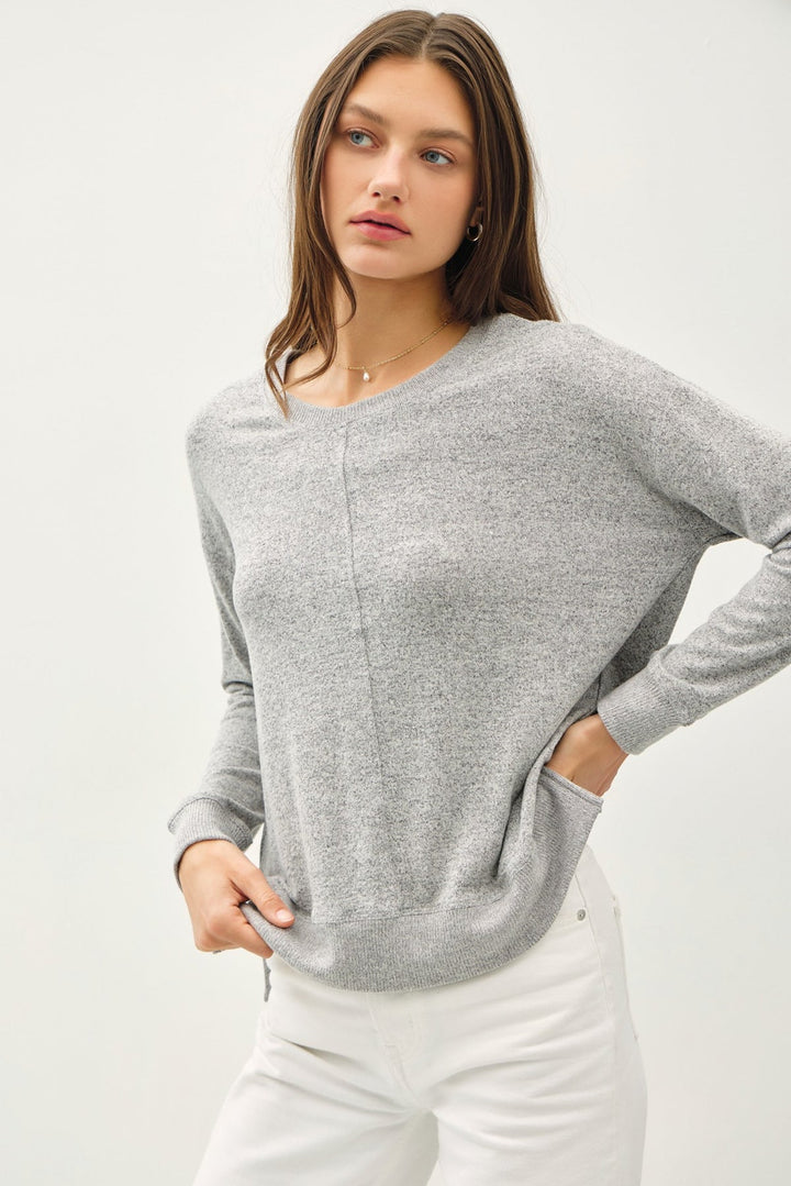 Minimalist Hacci Knit Sweater