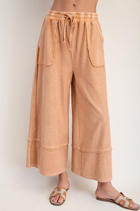 Feeling Good Terry Knit Palazzo Pants