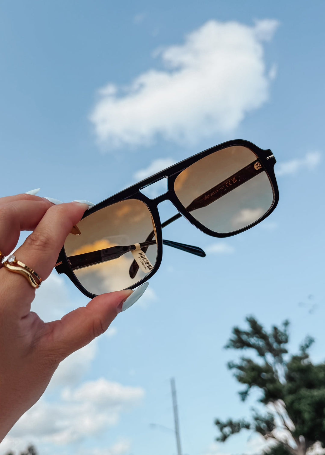 Natalie Oversized Aviator Sunglasses