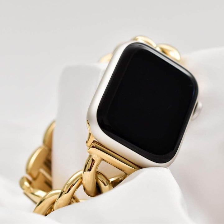 Gold Chain Link Apple Watch Band