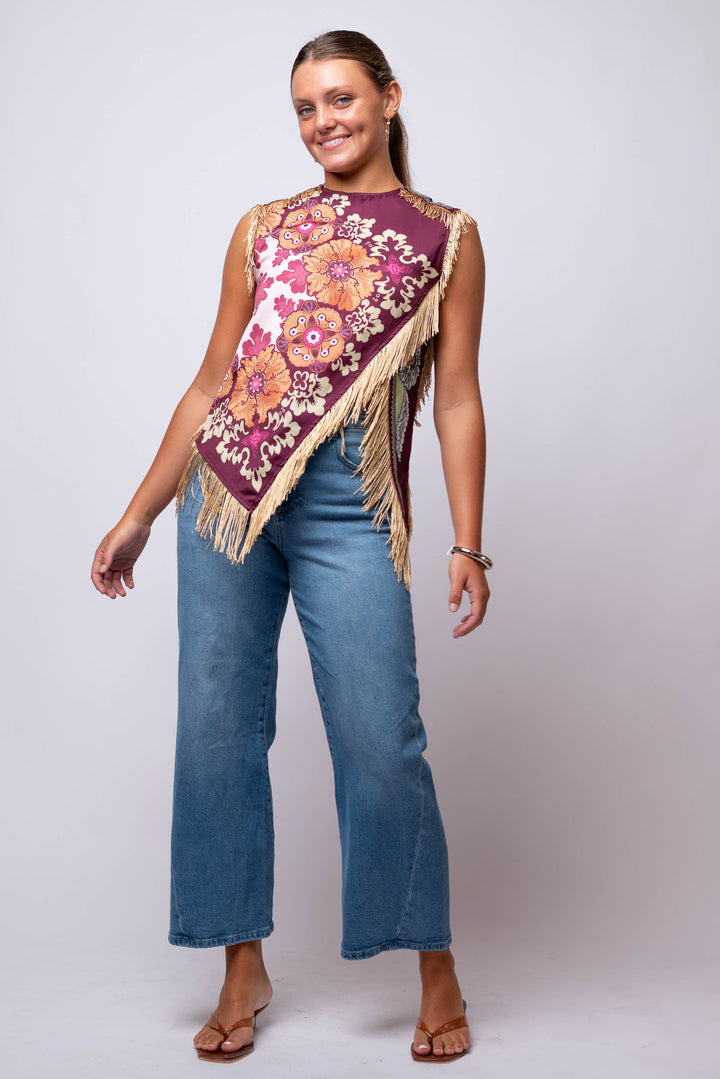 Purple Reign Fringe Top