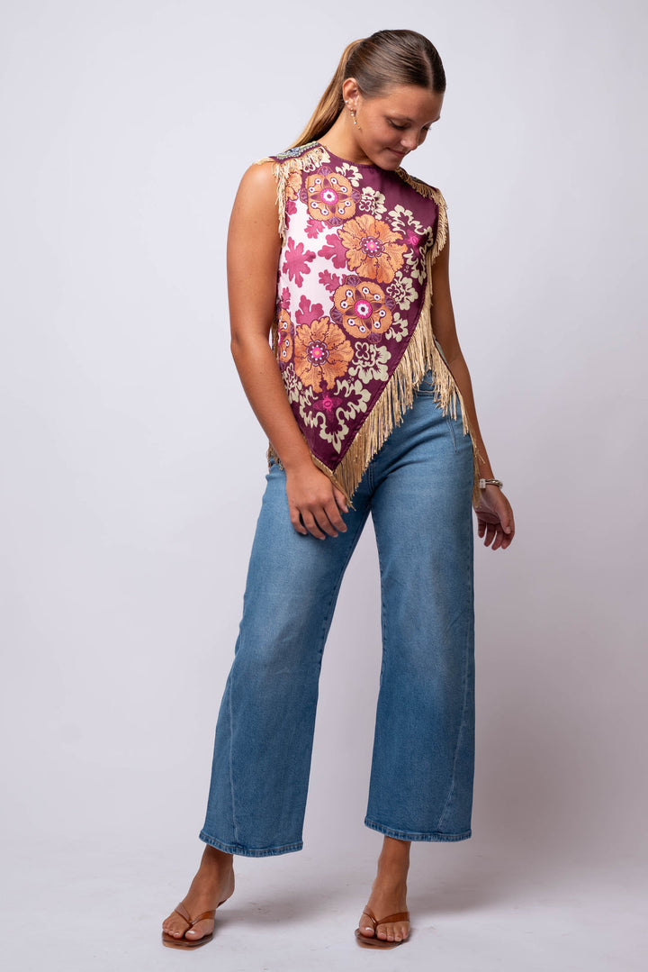 Purple Reign Fringe Top