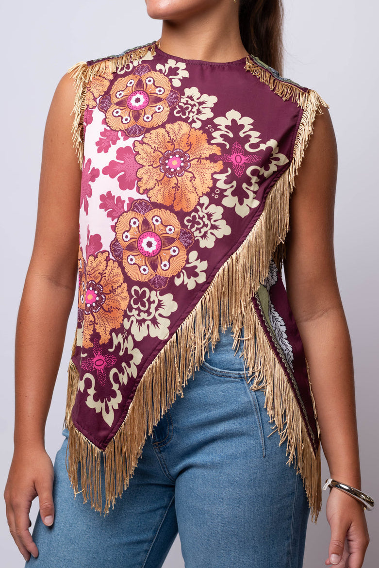 Purple Reign Fringe Top
