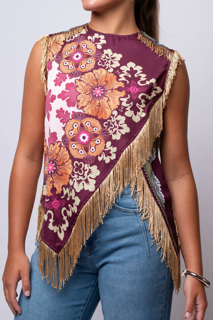 Purple Reign Fringe Top