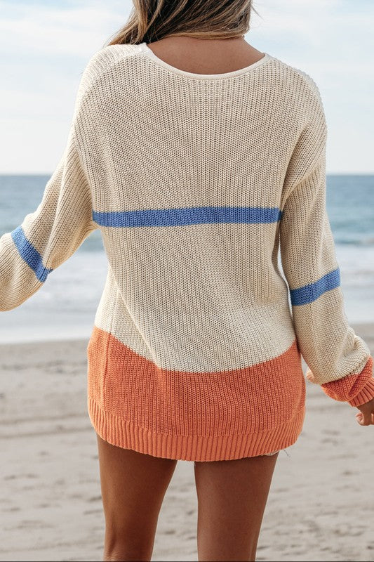 Changing Tides Colorblock Stripe Sweater Restock