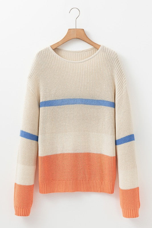 Changing Tides Colorblock Stripe Sweater Restock