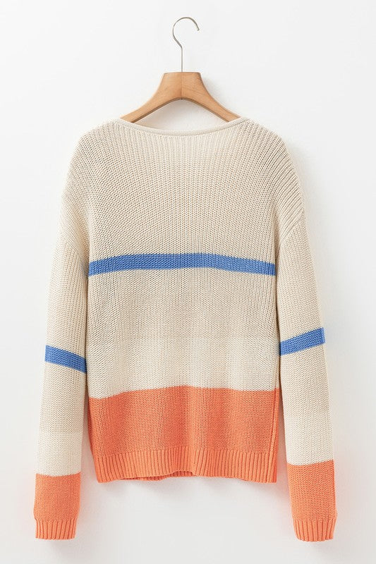 Changing Tides Colorblock Stripe Sweater Restock