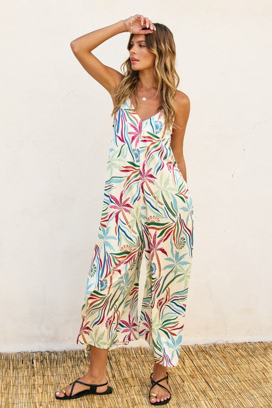 Palm Royale Tie Back Jumpsuit