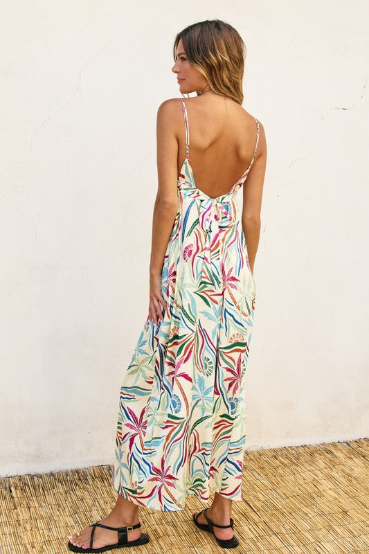 Palm Royale Tie Back Jumpsuit