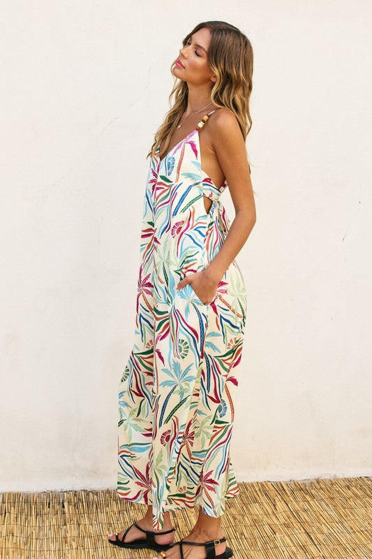 Palm Royale Tie Back Jumpsuit