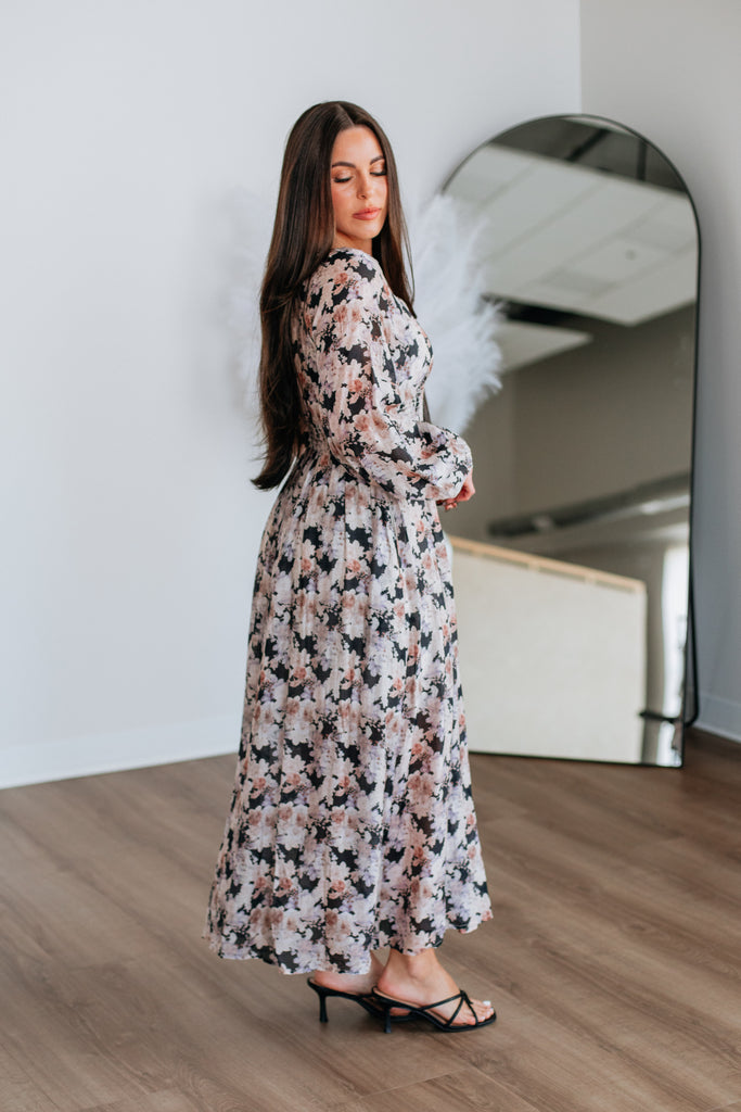 Midnight Bloom Maxi Dress